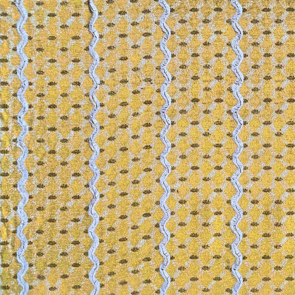 Samples and Purchasing available for Sevan - Ocre Yellow By Gaston Y Daniela | Gaston Y Daniela Marco Polo |Diamond Stripes Upholstery  at Designer Wallcoverings and Fabrics