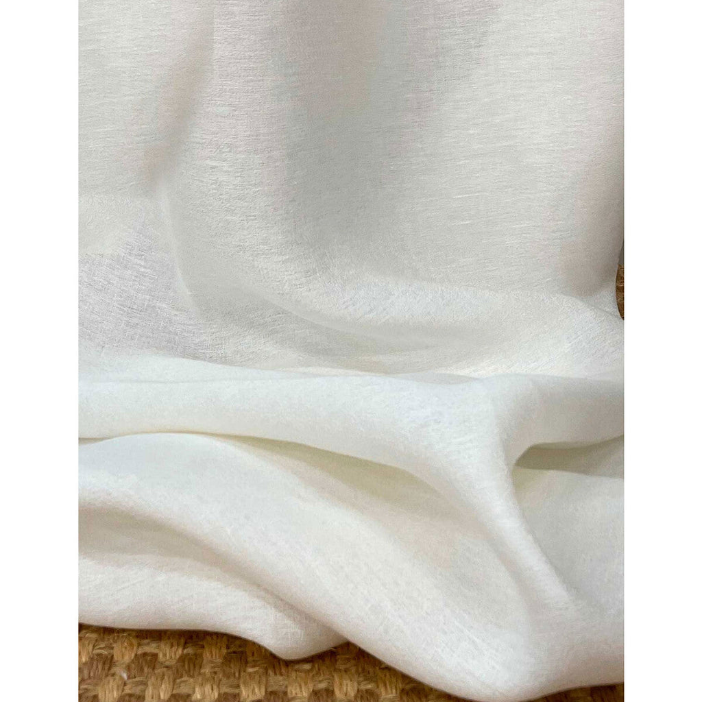 Samples and Purchasing available for Parbat - Blanco White By Gaston Y Daniela | Gaston Y Daniela Marco Polo |Solid  Drapery Linen at Designer Wallcoverings and Fabrics