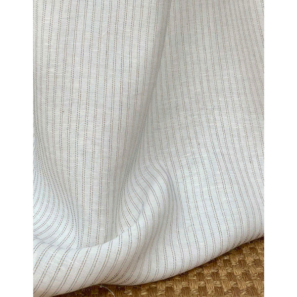 Samples and Purchasing available for Yangra - Beige White By Gaston Y Daniela | Gaston Y Daniela Marco Polo | Stripes Drapery Linen at Designer Wallcoverings and Fabrics