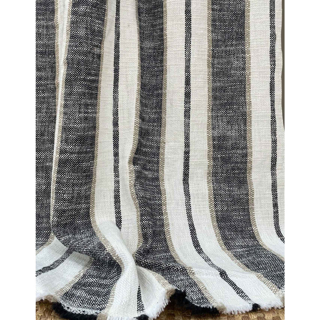 Samples and Purchasing available for Gongga - 1 White By Gaston Y Daniela | Gaston Y Daniela Marco Polo |Stripes Texture Drapery  at Designer Wallcoverings and Fabrics