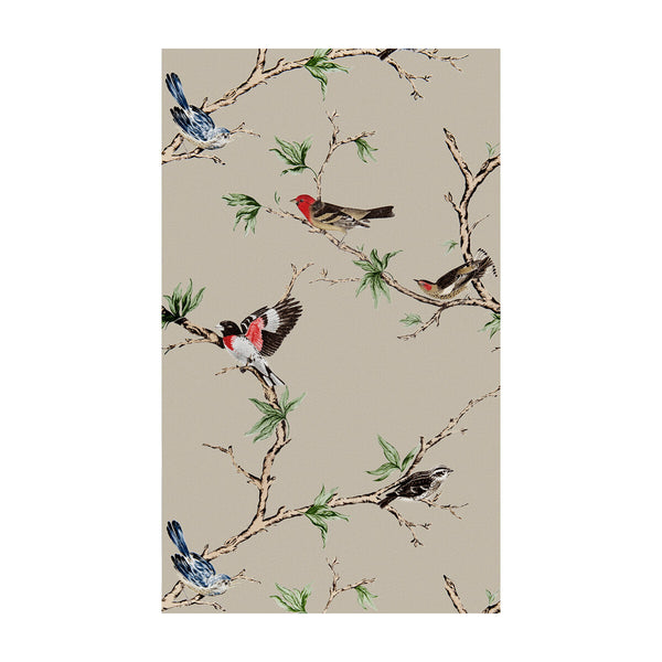 Samples and Purchasing available for Villa Fiori - Tostado/Negro  By Gaston Y Daniela | Gaston Dos Collection |Animal/Insects Botanical & Floral Wallcovering Print at Designer Wallcoverings and Fabrics