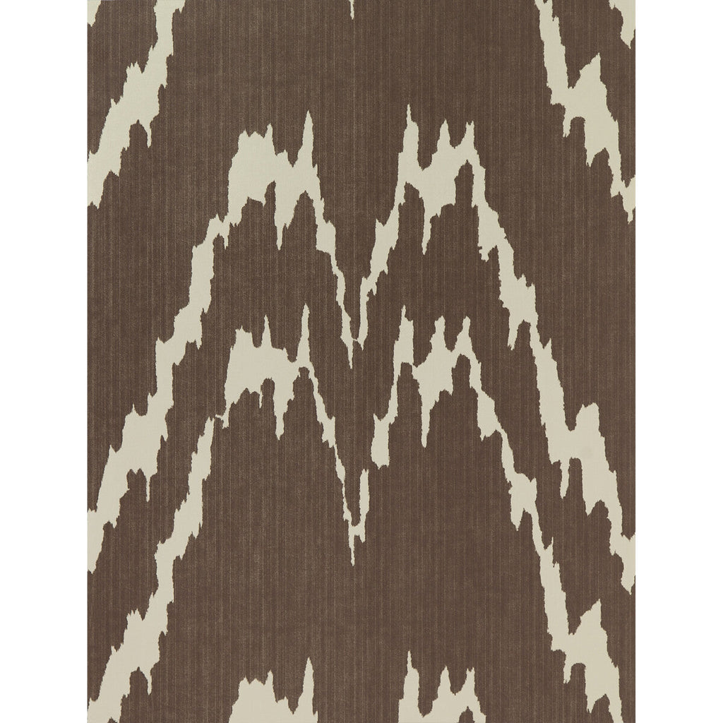 Samples and Purchasing available for Jano - Chocolate Brown By Gaston Y Daniela | Lorenzo Castillo Hispania Wp |Ikat/Southwest/Kilims  Wallcovering Print at Designer Wallcoverings and Fabrics