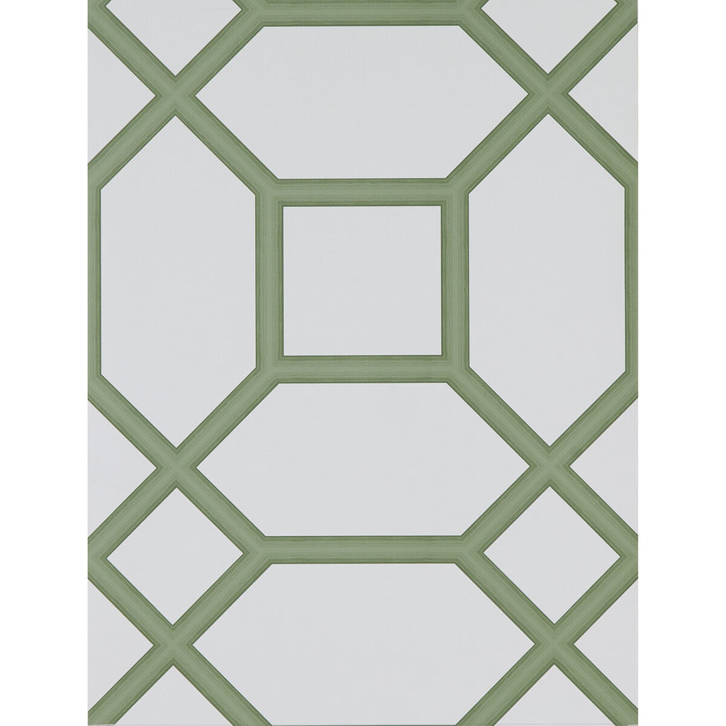 Samples and Purchasing available for Miguel - Verde Green By Gaston Y Daniela | Lorenzo Castillo Hispania Wp |Modern Geometric Wallcovering Print at Designer Wallcoverings and Fabrics