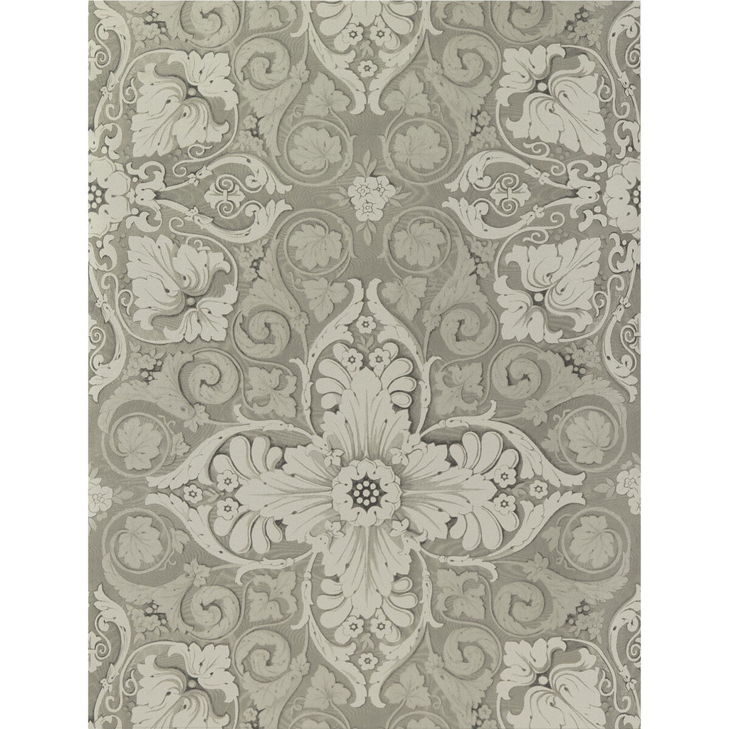 Samples and Purchasing available for Estela - Topo Taupe By Gaston Y Daniela | Lorenzo Castillo Hispania Wp |Damask  Wallcovering Print at Designer Wallcoverings and Fabrics