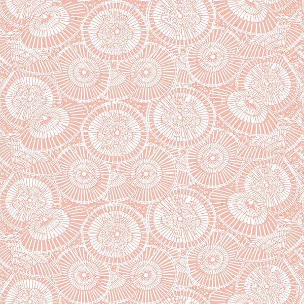 Samples and Purchasing available for Sombrillas - Rosa Salmon By Gaston Y Daniela | Gaston Libreria |Geometric Novelty Wallcovering Print at Designer Wallcoverings and Fabrics