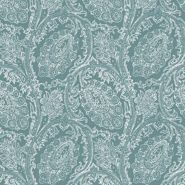 Samples and Purchasing available for Cadaques - Celadon Sage By Gaston Y Daniela | Gaston Serendipia | Paisley Wallcovering Print at Designer Wallcoverings and Fabrics