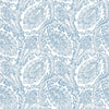 Samples and Purchasing available for Cadaques - Azul White By Gaston Y Daniela | Gaston Serendipia | Paisley Wallcovering Print at Designer Wallcoverings and Fabrics