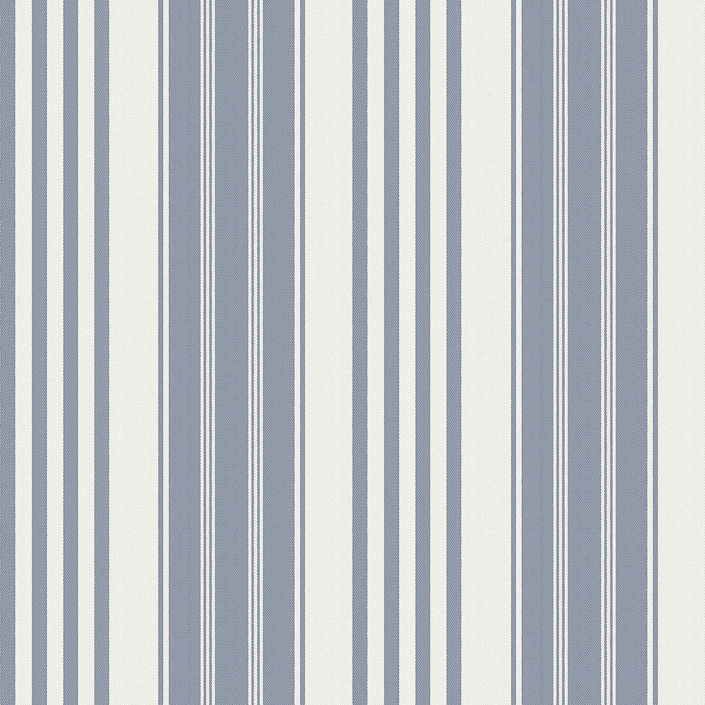 Samples and Purchasing available for Vega - Azul Blue By Gaston Y Daniela | Gaston Serendipia | Stripes Wallcovering Print at Designer Wallcoverings and Fabrics