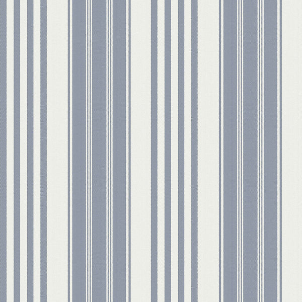 Samples and Purchasing available for Vega - Azul Blue By Gaston Y Daniela | Gaston Serendipia | Stripes Wallcovering Print at Designer Wallcoverings and Fabrics