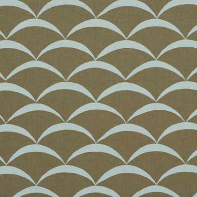 Samples and Purchasing available for Crescent - Sand/Aqua Beige By Lee Jofa Modern | Allegra Hicks Collection |Modern  Multipurpose Print at Designer Wallcoverings and Fabrics