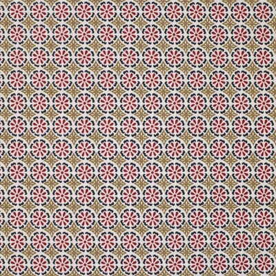 Samples and Purchasing available for Daisy Daisy - Red/Tan White By Lee Jofa Modern | David Hicks 2 By Ashley Hicks |  Multipurpose Print at Designer Wallcoverings and Fabrics