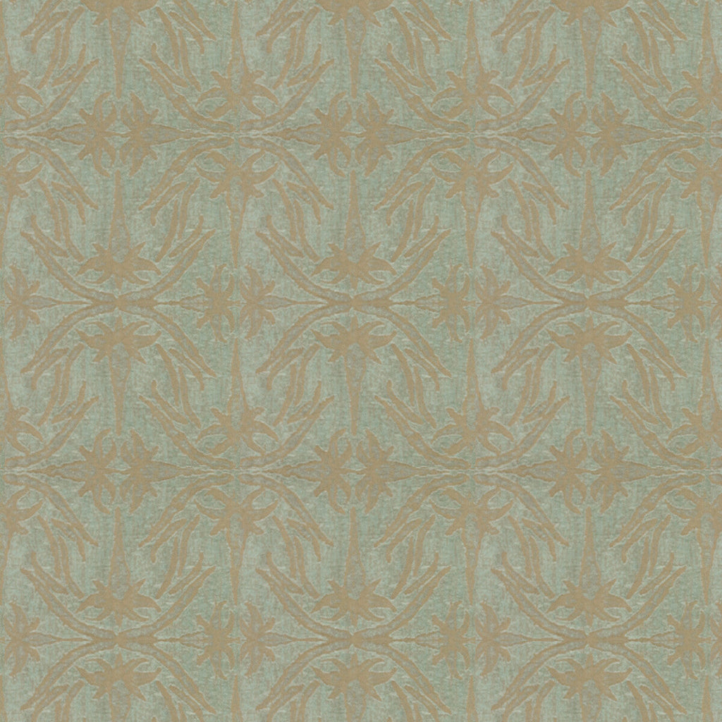 Samples and Purchasing available for Lily Branch - Aqua Beige By Lee Jofa Modern | Allegra Hicks Ii Collection | Modern Upholstery Chenille at Designer Wallcoverings and Fabrics