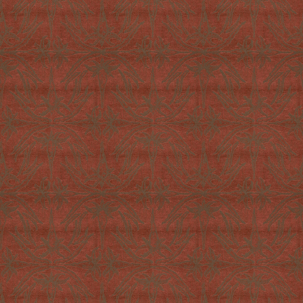 Samples and Purchasing available for Lily Branch - Red Brown By Lee Jofa Modern | Allegra Hicks Ii Collection | Modern Upholstery Chenille at Designer Wallcoverings and Fabrics