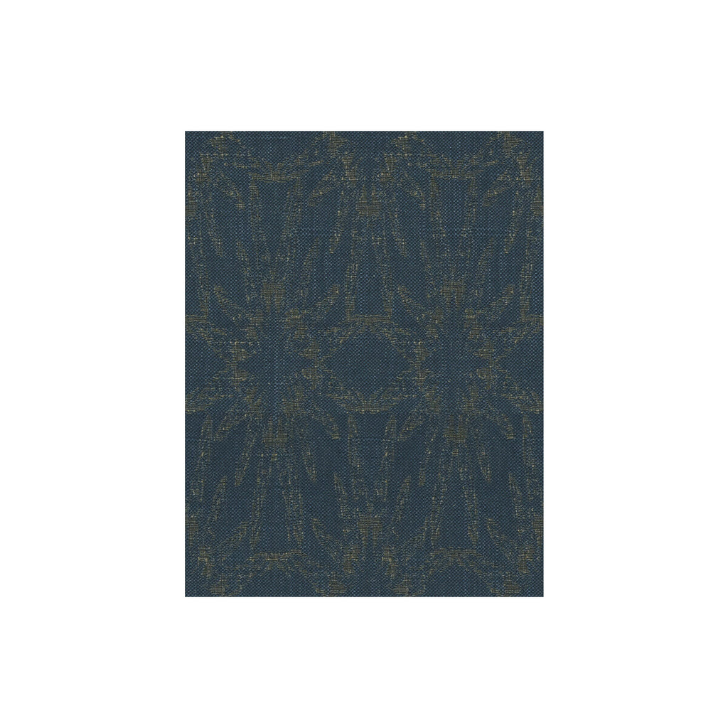 Samples and Purchasing available for Starfish - Midnight Blue By Lee Jofa Modern | Allegra Hicks Islands Collection |Modern Medallion / Suzani / Persian Upholstery Weave at Designer Wallcoverings and Fabrics