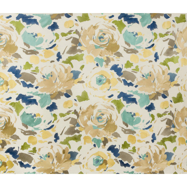 Samples and Purchasing available for Kalos Emb - Teal/Brass Green By Lee Jofa Modern | Kaleidoscope |Botanical & Floral Modern Upholstery Embroidery at Designer Wallcoverings and Fabrics