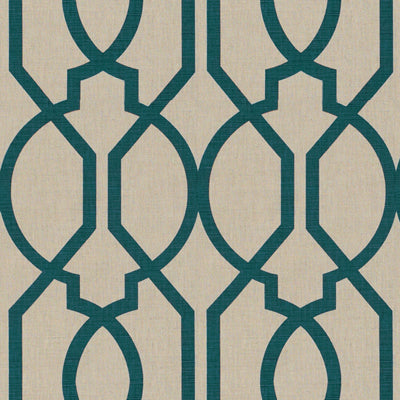 Samples and Purchasing available for Gazebo - Teal Green By Lee Jofa Modern | Kaleidoscope |Lattice/Scrollwork  Multipurpose Print at Designer Wallcoverings and Fabrics