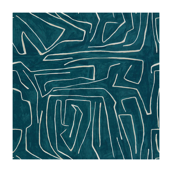 Samples and Purchasing available for Graffito - Teal/Pearl Teal By Lee Jofa Modern | Kelly Wearstler Iii |Modern  Multipurpose Print at Designer Wallcoverings and Fabrics