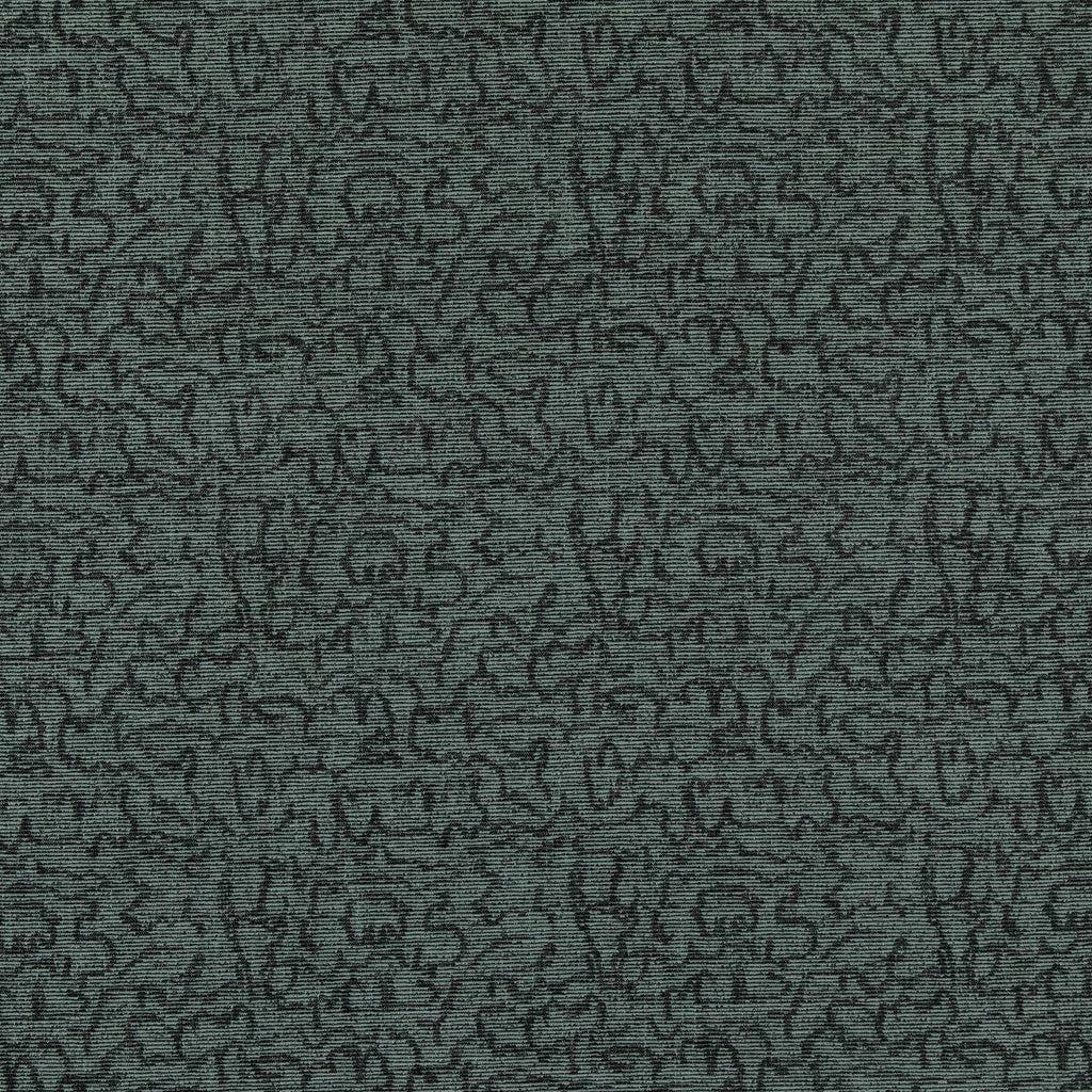 Samples and Purchasing available for Crescendo - Lagoon/Ebony Teal By Lee Jofa Modern | Kelly Wearstler Iv |Abstract Modern Upholstery Weave at Designer Wallcoverings and Fabrics