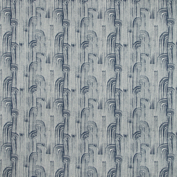 Samples and Purchasing available for Crescent Weave - Marlin Blue By Lee Jofa Modern | Kelly Wearstler Mesa |Geometric Stripes Upholstery Indoor / Outdoor at Designer Wallcoverings and Fabrics