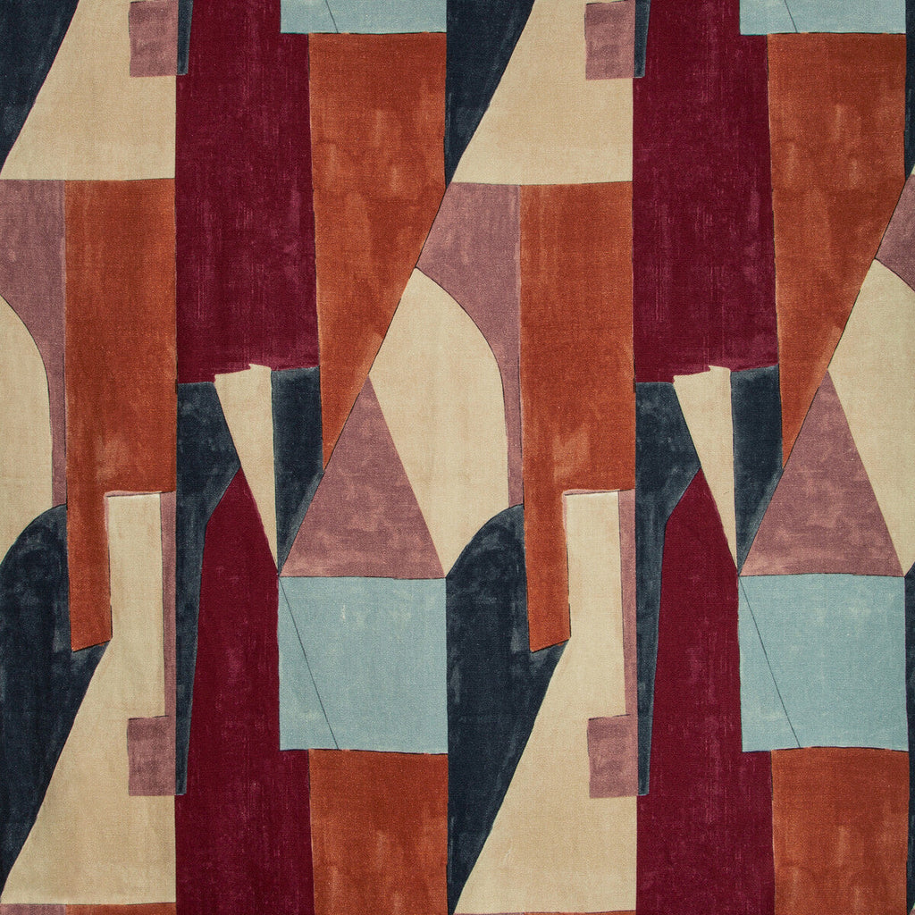 Samples and Purchasing available for District - Claret Multi By Lee Jofa Modern | Kelly Wearstler V |Modern  Multipurpose Print at Designer Wallcoverings and Fabrics