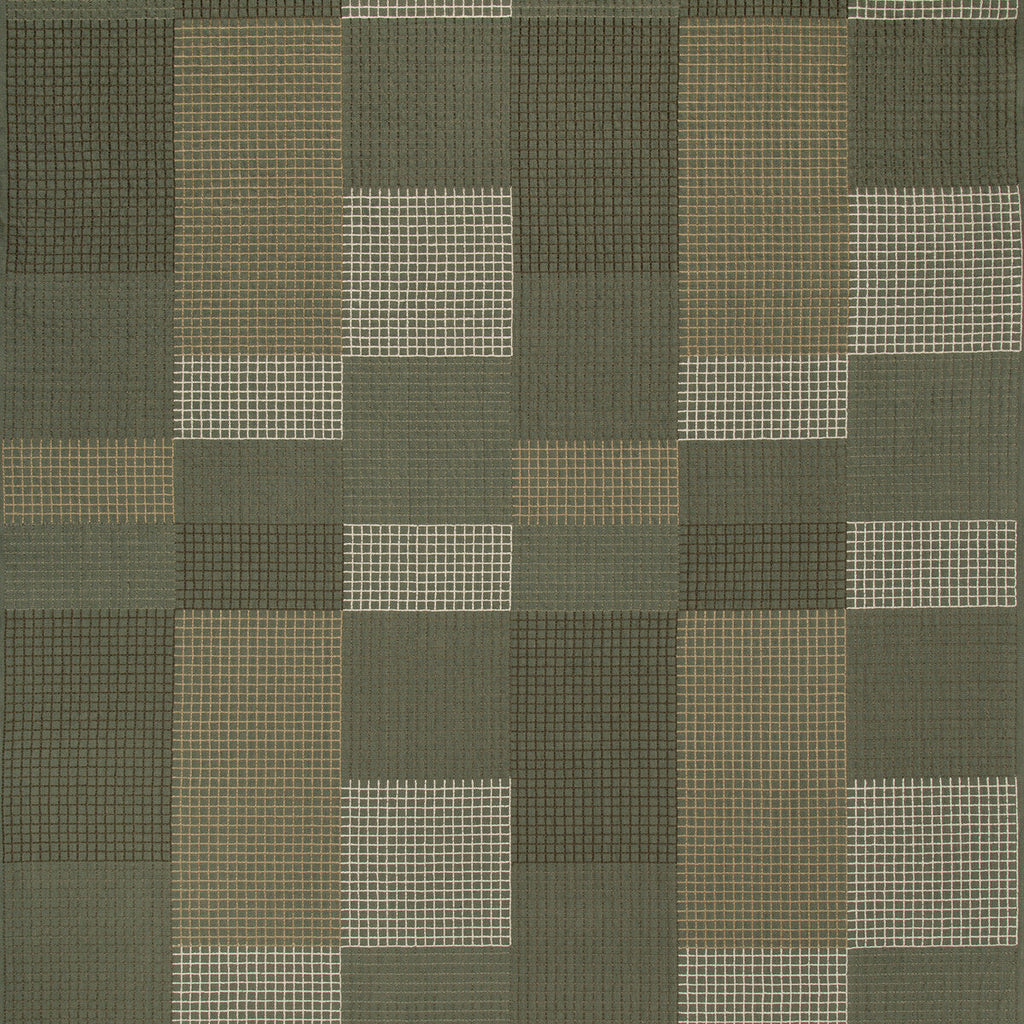 Samples and Purchasing available for Gridlock - Hunter Green By Lee Jofa Modern | Kelly Wearstler V |Modern Geometric Multipurpose Embroidery at Designer Wallcoverings and Fabrics