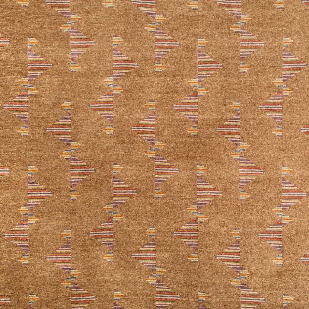 Samples and Purchasing available for Arcade - Copper Brown By Lee Jofa Modern | Kelly Wearstler V | Geometric Upholstery Chenille at Designer Wallcoverings and Fabrics