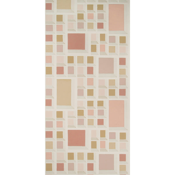 Samples and Purchasing available for Rarity Paper - Blush/Ivory Pink By Lee Jofa Modern | Kelly Wearstler Wallpapers Iii |Modern Geometric Wallcovering  at Designer Wallcoverings and Fabrics