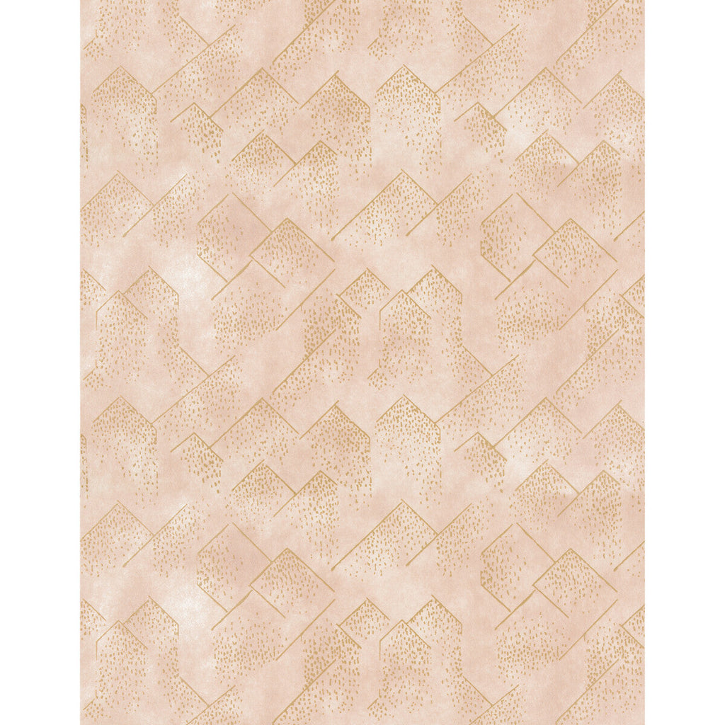 Samples and Purchasing available for Brink Paper - Blush/Gold Multi By Lee Jofa Modern | Kelly Wearstler Wallpapers Iii | Modern Wallcovering  at Designer Wallcoverings and Fabrics