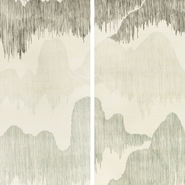 Samples and Purchasing available for Cascadia Paper - Pearl Multi By Lee Jofa Modern | Kelly Wearstler Wallpapers Iv | Modern Wallcovering Murals / Panels at Designer Wallcoverings and Fabrics