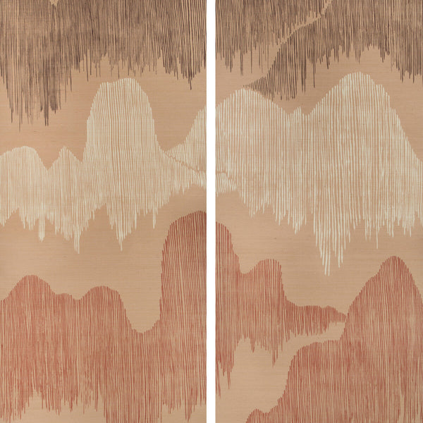 Samples and Purchasing available for Cascadia Paper - Blush Multi By Lee Jofa Modern | Kelly Wearstler Wallpapers Iv | Modern Wallcovering Murals / Panels at Designer Wallcoverings and Fabrics