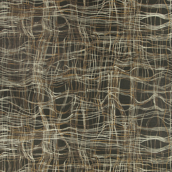 Samples and Purchasing available for Entangle Paper - Raven Black By Lee Jofa Modern | Kelly Wearstler Wallpapers Iv | Modern Wallcovering  at Designer Wallcoverings and Fabrics