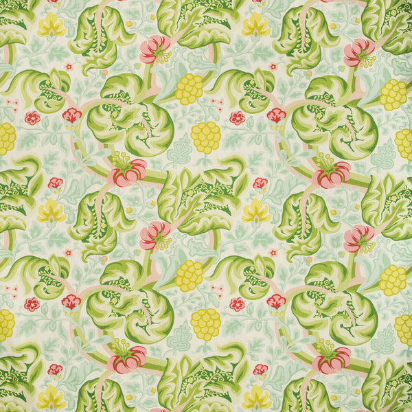 Samples and Purchasing available for Hullabaloo - Parrot White By Kravet Basics | Bermuda |Botanical & Floral Jacobeans Multipurpose Print at Designer Wallcoverings and Fabrics