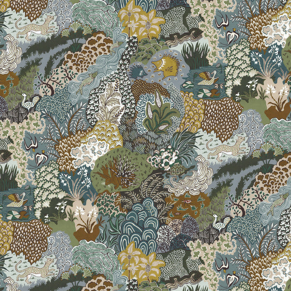 Samples and Purchasing available for Whimsical Clumps - 11 Green By Kravet Couture | Josephine Munsey Portfolio Ii |Animal/Insects Novelty Wallcovering Print at Designer Wallcoverings and Fabrics