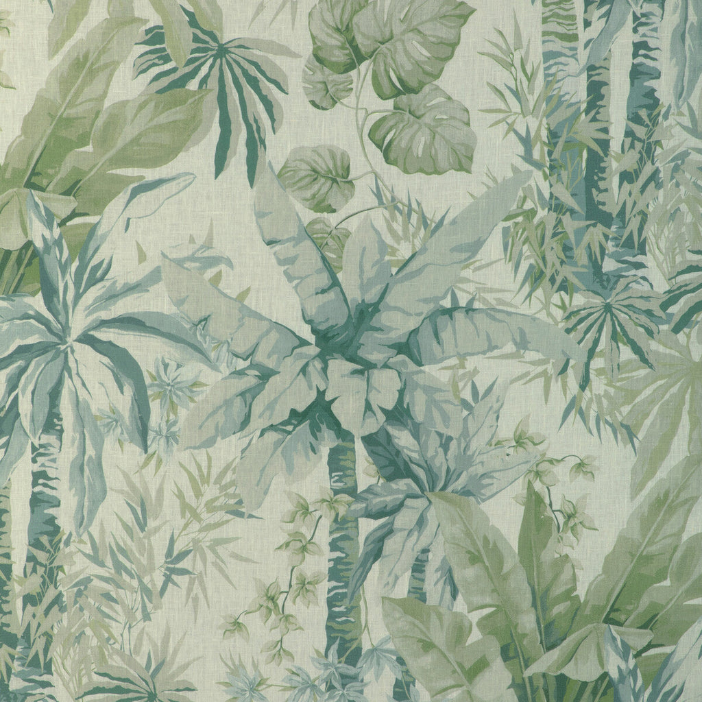 Samples and Purchasing available for Junglewood - Blue Sage White By Kravet Couture | Casa Botanica | Botanical & Floral Multipurpose Linen at Designer Wallcoverings and Fabrics