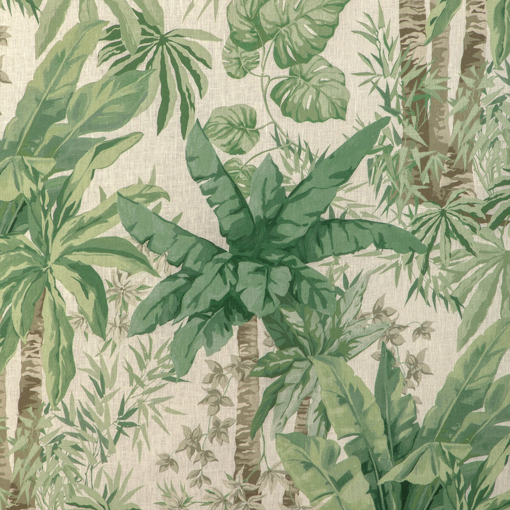 Samples and Purchasing available for Junglewood - Verde White By Kravet Couture | Casa Botanica | Botanical & Floral Multipurpose Linen at Designer Wallcoverings and Fabrics