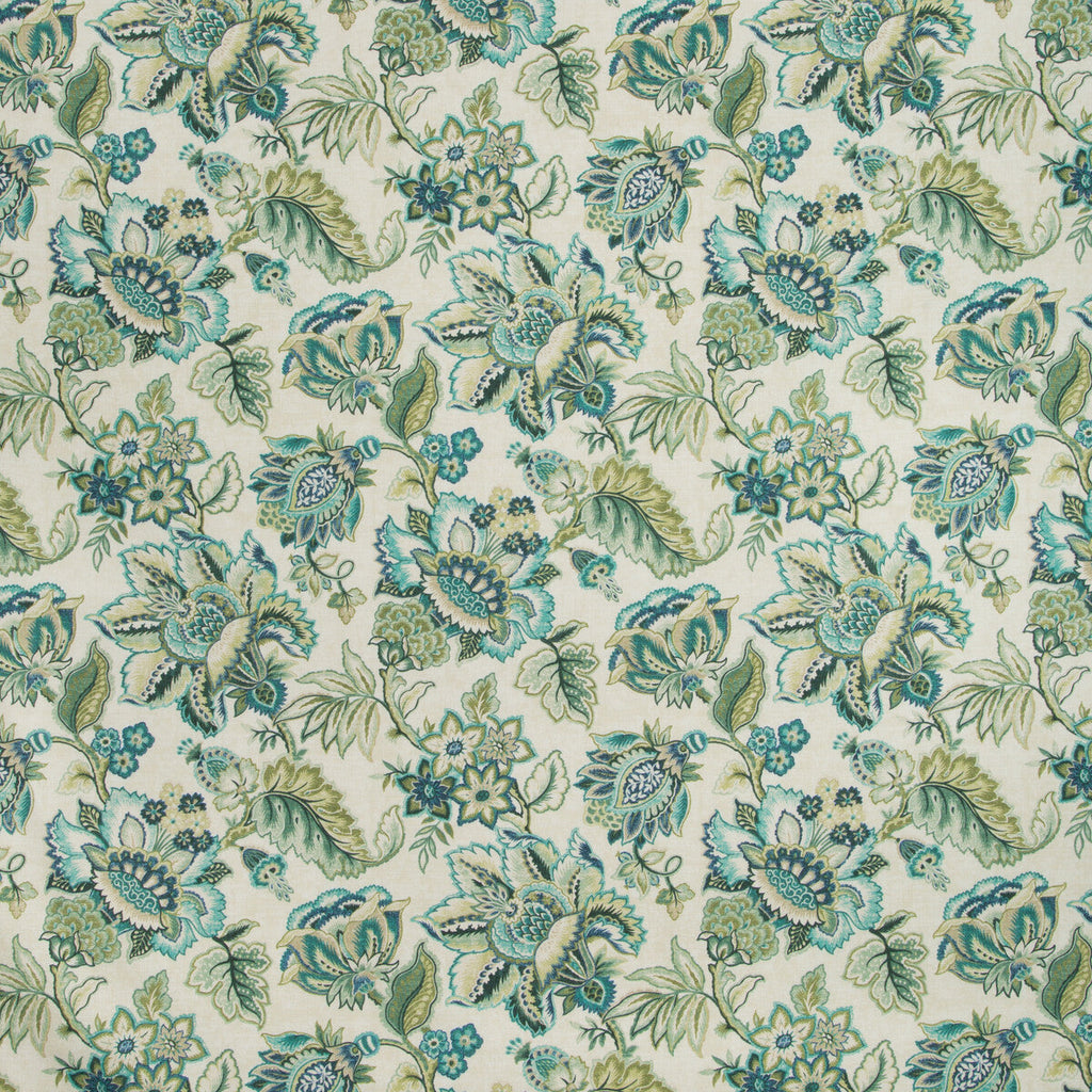 Samples and Purchasing available for Kravet Basics - Kihei-513 Green By Kravet Basics |  |Botanical & Floral Jacobeans Multipurpose Print at Designer Wallcoverings and Fabrics