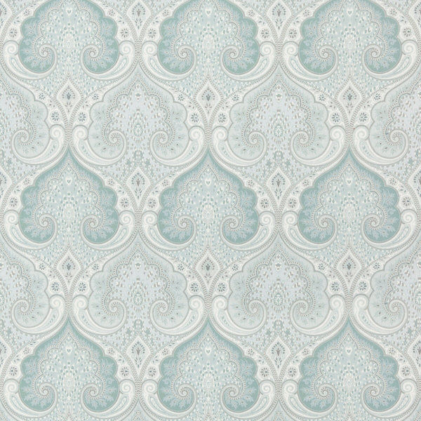 Samples and Purchasing available for Laticia - Tidepool Turquoise By Kravet Design | Ceylon | Paisley Multipurpose Print at Designer Wallcoverings and Fabrics