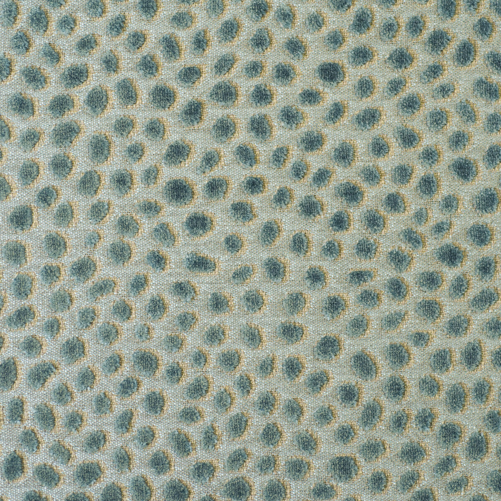 Samples and Purchasing available for Cosma - Teal/Aqua Beige By Baker Lifestyle | Foxwood |Dots  Multipurpose Velvet at Designer Wallcoverings and Fabrics