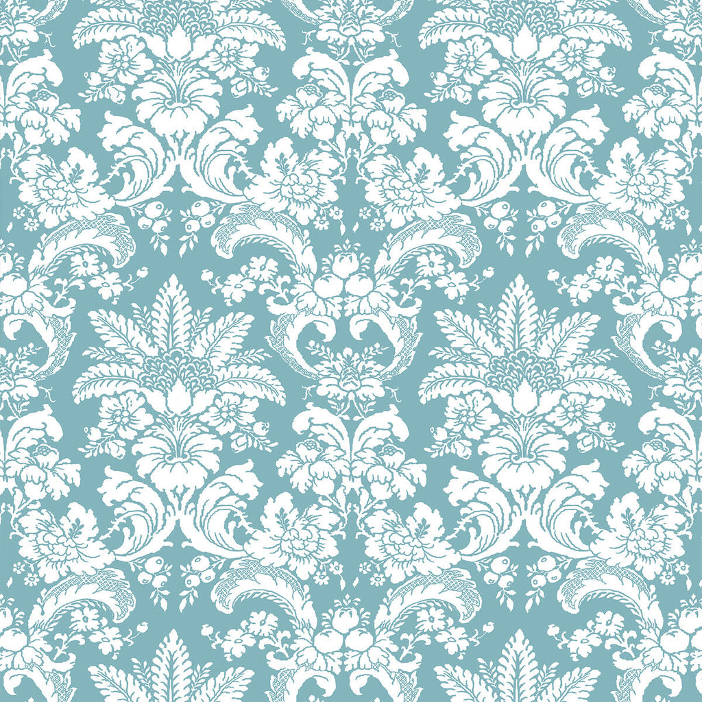 Samples and Purchasing available for Grajal - Azul Light Blue By Gaston Y Daniela | Lorenzo Castillo V |Damask  Multipurpose Print at Designer Wallcoverings and Fabrics