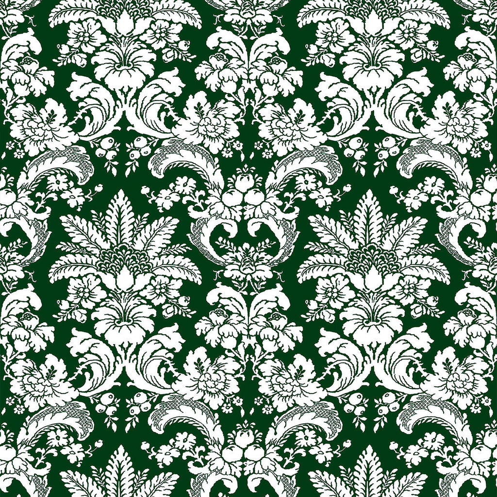 Samples and Purchasing available for Grajal - Verde Green By Gaston Y Daniela | Lorenzo Castillo V |Damask  Multipurpose Print at Designer Wallcoverings and Fabrics