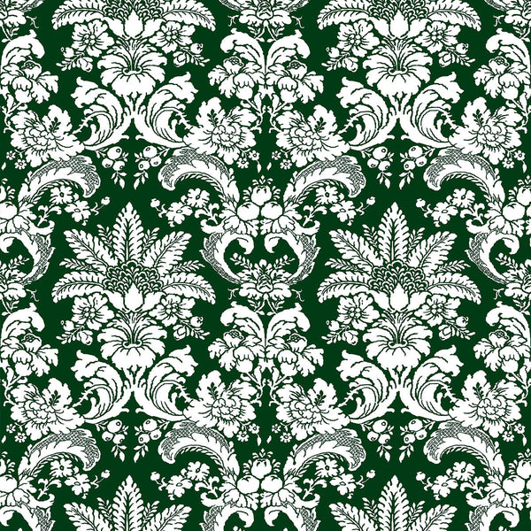 Samples and Purchasing available for Grajal - Verde Green By Gaston Y Daniela | Lorenzo Castillo V |Damask  Multipurpose Print at Designer Wallcoverings and Fabrics