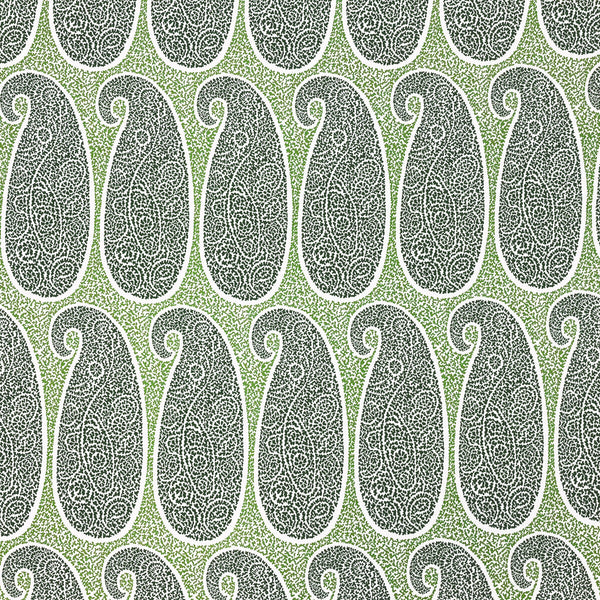 Samples and Purchasing available for Yaiza - Verde Green By Gaston Y Daniela | Lorenzo Castillo V | Paisley Upholstery  at Designer Wallcoverings and Fabrics