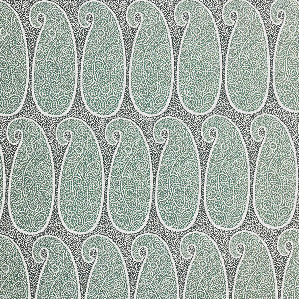 Samples and Purchasing available for Yaiza - Oceano Turquoise By Gaston Y Daniela | Lorenzo Castillo V | Paisley Upholstery  at Designer Wallcoverings and Fabrics