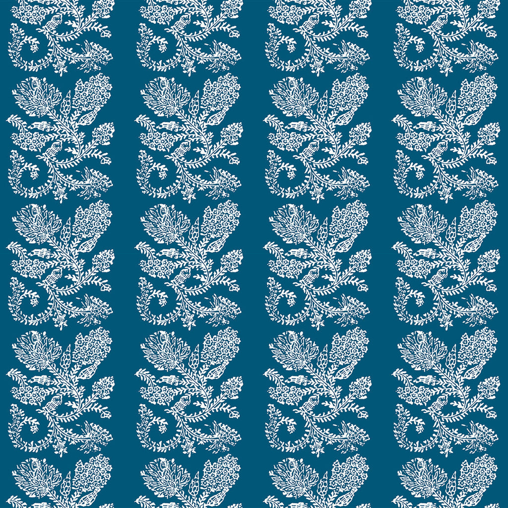 Samples and Purchasing available for Camino - Azul Blue By Gaston Y Daniela | Lorenzo Castillo V | Paisley Multipurpose Print at Designer Wallcoverings and Fabrics