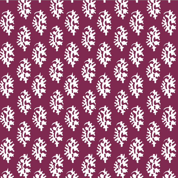 Samples and Purchasing available for Seijo - Burdeos Plum By Gaston Y Daniela | Lorenzo Castillo V |Paisley Small Scale Multipurpose Print at Designer Wallcoverings and Fabrics