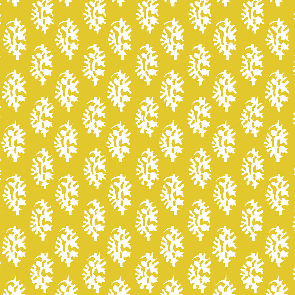 Samples and Purchasing available for Seijo - Amarillo Yellow By Gaston Y Daniela | Lorenzo Castillo V |Paisley Small Scale Multipurpose Print at Designer Wallcoverings and Fabrics