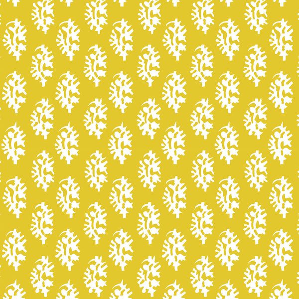 Samples and Purchasing available for Seijo - Amarillo Yellow By Gaston Y Daniela | Lorenzo Castillo V |Paisley Small Scale Multipurpose Print at Designer Wallcoverings and Fabrics