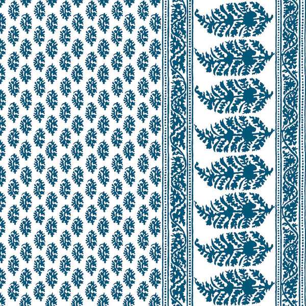 Samples and Purchasing available for Aravaquita - Azul Blue By Gaston Y Daniela | Lorenzo Castillo V |Paisley  Multipurpose Print at Designer Wallcoverings and Fabrics