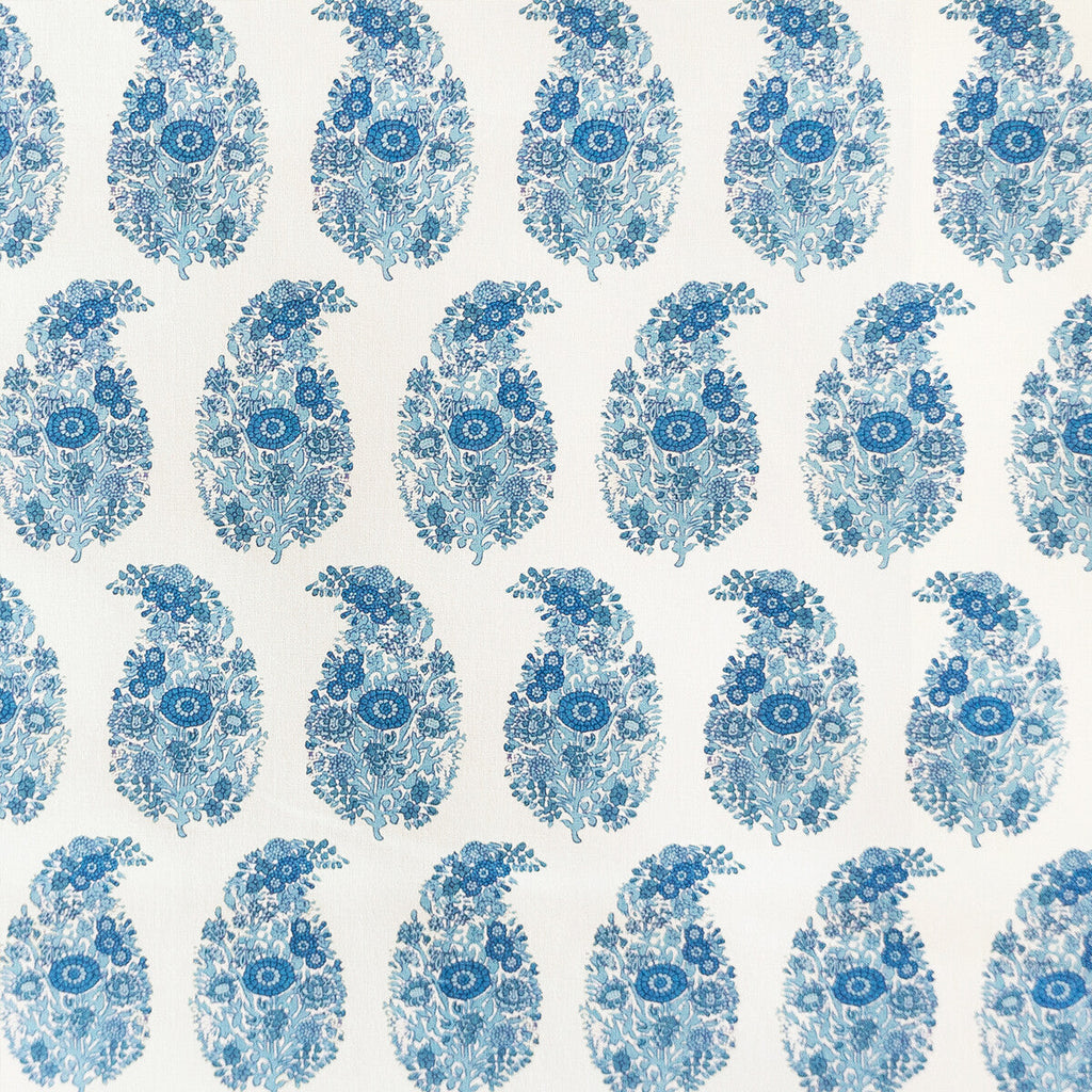 Samples and Purchasing available for Tarsila - Azul Light Blue By Gaston Y Daniela | Lorenzo Castillo V |Paisley  Multipurpose Print at Designer Wallcoverings and Fabrics