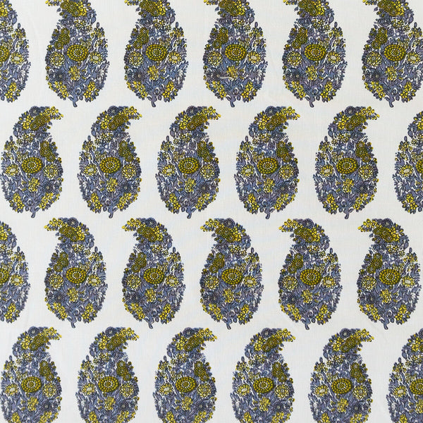 Samples and Purchasing available for Tarsila - Mostaza/Gris Yellow By Gaston Y Daniela | Lorenzo Castillo V |Paisley  Multipurpose Print at Designer Wallcoverings and Fabrics